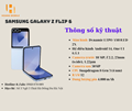 Cấu hình Samsung galaxy Z flip 6